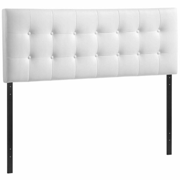 East End Imports Emily Queen Vinyl Headboard- White MOD-5171-WHI